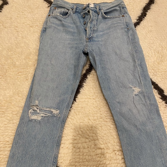 Agolde Riley Women's High Rise Straight - Picture 3 of 13